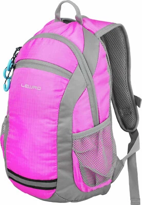 Lewro Kinderrucksack Mädchen Timmy pink Kinder Rucksack 8 Liter mit Brustgurt