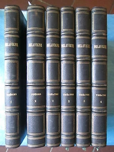 Casimir DELAVIGNE : POESIES + THEÂTRE en 6 volumes bien reliés, 1833/1845. - Foto 1 di 12