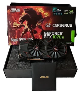ASUS NVIDIA GeForce CERBERUS GTX1070Ti 8GB GDDR5 Graphics Video Card HDMI DVI - Picture 1 of 16