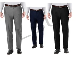 BOYS SCHOOL TROUSERS STURDY FIT PLUS SIZE HALF ELASTICATED REGULAR LEG SM/7XL - Picture 1 of 11