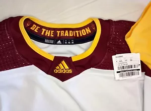 New Player Issue! 52-L MIC Made in Canada Arizona State ASU Adidas Hockey Jersey - Picture 1 of 6