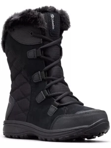 Columbia Mujer 10 Negro Ice Maiden II Impermeable Invierno Botas de Nieve - Imagen 1 de 11