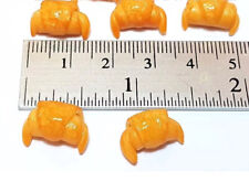 Barbi Dollhouse Miniature Food Mini Croissants Tiny Bread Roll Buns Lot 👻🧲 6pc
