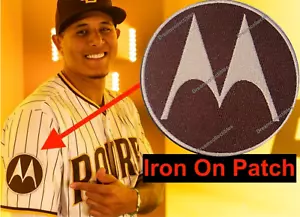 Motorola Padres Patch - San Diego Padres Baseball Jersey Patch Iron On Sleeve - Picture 1 of 1