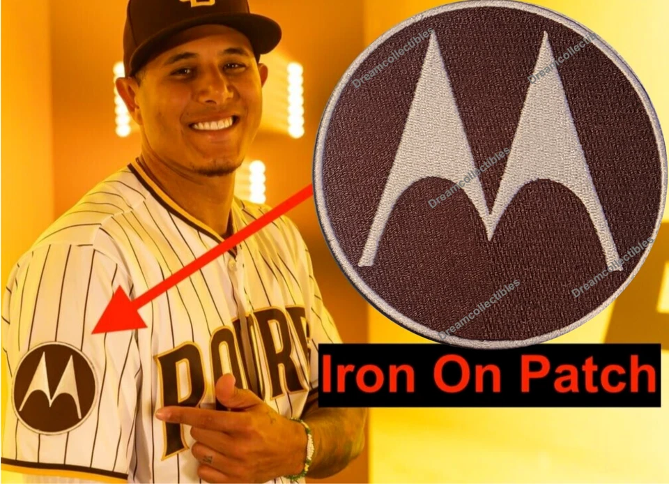 Motorola Padres Patch - San Diego Padres Baseball Jersey Patch Iron On Sleeve - Image 1 of 1