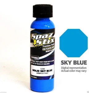 New Spaz Stix SZX12200 SOLID SKY BLUE Airbrush Paint (R/C Lexan Body) 2oz - Picture 1 of 4