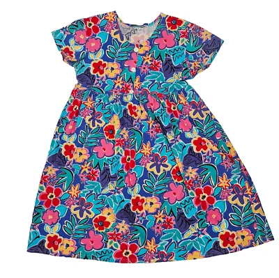 Vestido Jersey Floral Casa Lee De Colección Para Mujer Talla Mediana Colorido Encubrimiento De Colección Foto 1 de 4