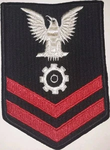USCG GUARDIA COSTERA CLASIFICACIÓN INSIGNIA HOMBRE EN2 ENGINEMAN PO2 DE COLECCIÓN COLOR VESTIDO PARCHE NOS - Imagen 1 de 2