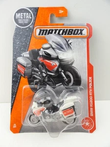2017 Matchbox #78 BMW R1200 RTV Police Motorcycle (White Notarzt) - Picture 1 of 6