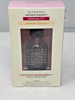 Bath & Body Works Aromaterapia Sensual Jazmín Vainilla Fragancia Difusor Repuesto Foto 1 de 4