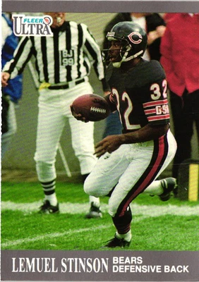 1991 Fleer Ultra - Lemuel Stinson #161 - Bears - Image 1 of 2
