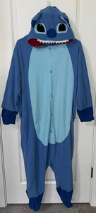 Stitch Kostüm Schlafanzug Medium Unisex Erwachsene Kapuze Fleece 1 Stück - Bild 1 von 4