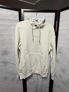 Felpa con cappuccio Sonneti London nuova con etichetta panna monocromatica pullover felpa streetwear M - Foto 1 di 6