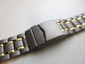 Haka Titanium Bi-Color Diver 22 MM Uhrenarmband - Sicherheitsschließe - Bild 1 von 8