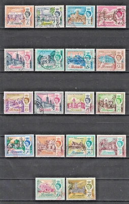 BERMUDA: 1962-65 SC#175-91 Edificios usados AP2820 Foto 1 de 2