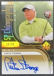 Auténtico Golf Curtis Strange 2012 SP Quirografía automático SP 15/25 #C-CS - Imagen 1 de 2