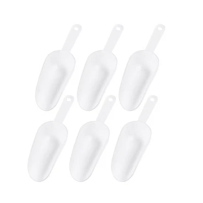 Мини пластиковые прозрачные кухонные совки упаковка 6 шт. 6,5 дюйма для конфет льда кофе - Изображение 1 из 4