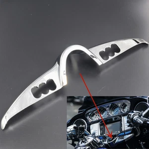 Chrome ABS Switch Dash Panel Accent Cover for Harley Touring Electra Glide 14-up - Picture 1 of 11