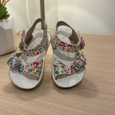 New Sun-San Salt Water Sandals,water safe Sea Wee style,floral , infant 3 - Image 1 of 4