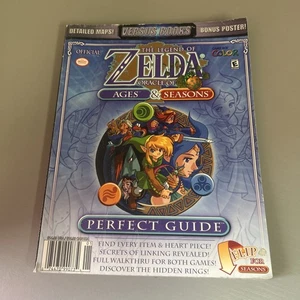 Legend Of Zelda Oracle Of Seasons & Ages Versus Strategy Guide With Poster - VGC - Picture 1 of 7