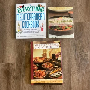 Cookbook Lot Mediterranean Healthy Recipes Cook Book Cuisine Vegetables Olive Oi - Foto 1 di 5