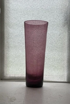 Blenko #3627 Tall Chimney Highball Glass - Amethyst - 9” - 1950s - Imagem 1 de 4