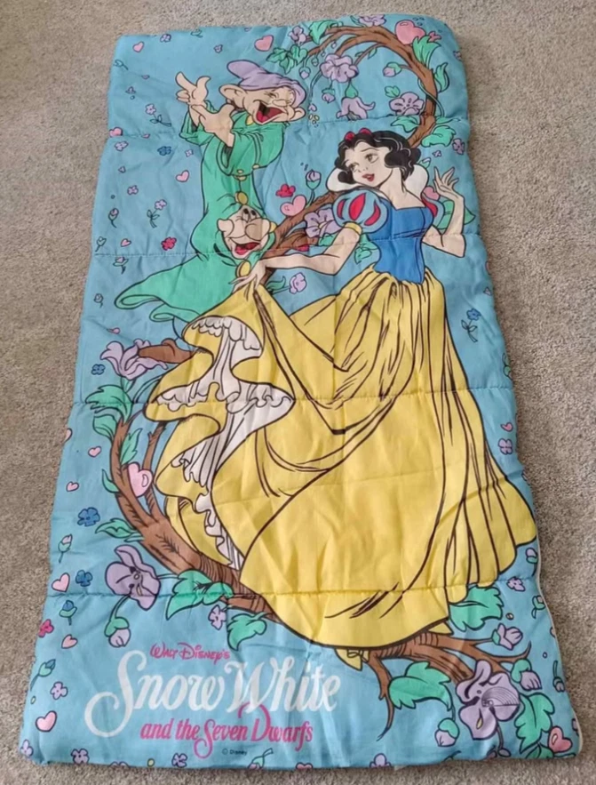 SACO DE DORMIR BLANCO COMO LA NIEVE de colección Seven Dwarfs Disney World niños jóvenes 57x30 Foto 1 de 4