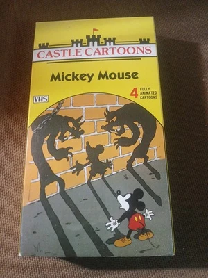 Vintage Castle Cartoons Mickey Mouse (VHS, 1988) 4 Fully Animated Episodes - Image 1 of 4