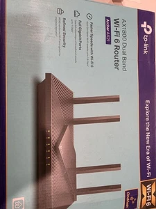 Router TP-Link AX1800 Doble Banda WiFi 6 V4 Negro Nuevo Caja Abierta - Imagen 1 de 3