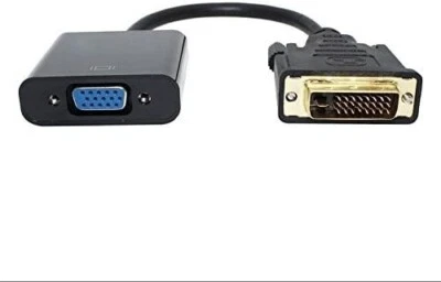 baolongking DVI - VGA Adapter, DVI-D to VGA Converter 24+1 Pin DVI-D Male-15 Pin - Image 1 of 4