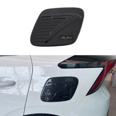 Carbon Fiber Fuel Lid Petrol Gas Tank Cover Trim For MG4 MG 4 EV 2022 2023 2024 - Imagem 1 de 4