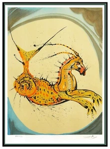 Salvador Dali : Capricorn Zodiac Hand Signed Original Lithograph Astrology Sign - Picture 1 of 14
