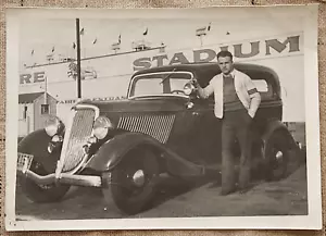 Original 1940s Gilmore Stadium Snapshot PCL Hollywood Stars L A Bulldogs - Picture 1 of 2