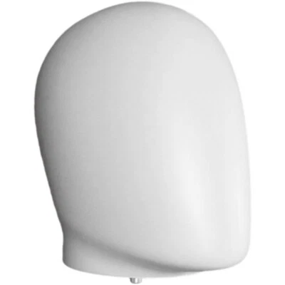 DISPLAYIMPORTER MN-EHM WHITE Plastic Male Egghead Attachment for Dress Forms and Mannequins