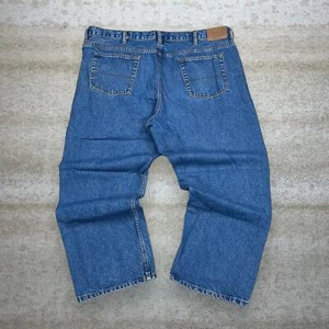 Schmidt Jeans Medium Wash Denim Baggy Wide Leg Work Wear - Picture 1 of 5