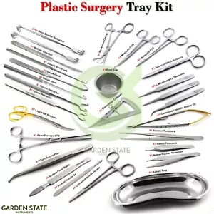 Plastic Surgery Kit Surgical Dissection Tools Veterinary Dissecting Instruments - Picture 1 of 22
