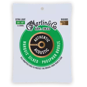 Martin MA500S 10-47 leichte Marquis seidene 12-saitige Akustikgitarrensaiten 1-3 - Bild 1 von 2