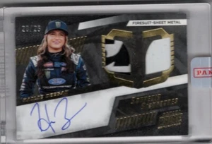 2023 Prime Hailie Deegan Souvenir Signatures Sheet Metal Firesuit Auto 20/25 - Bild 1 von 1
