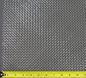 UNIVERSAL 6" x 48" - 1/4" SPACING - STAINLESS STEEL WOVEN WIRE GRILL MESH SHEET - Picture 1 of 2