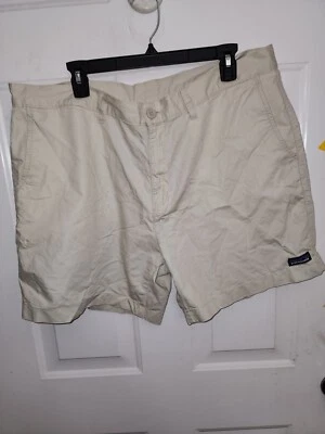 Pantalones Cortos Patagonia Frente Plano Algodón Orgánico Tostado Senderismo Bolsillos Hombres 38 🔥 Foto 1 de 4