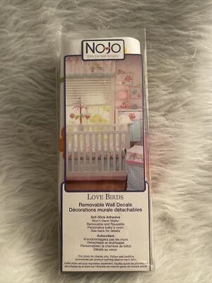 New! Love Birds Pink Owls Removable Wall Decals by NoJo - Image 1 of 4