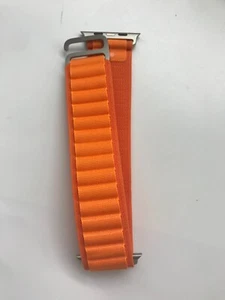 Originale Apple Watch Series 9 8 7 Ultra 44MM 45 MM 49 mm arancione anello alpino grande - Foto 1 di 6