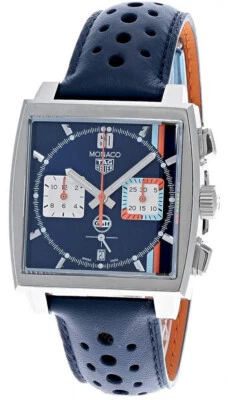 RELOJ TAG HEUER MONACO CRONO AUTOMÁTICO 39MM LTHR PARA HOMBRE CBL2115.FC6494 Foto 1 de 4