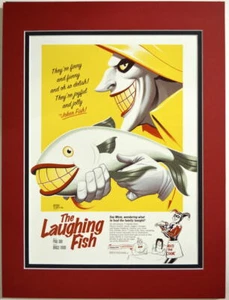 Batman Animated JOKER - The LAUGHING FISH PRINT Pro MATTED Bruce Timm art - Picture 1 of 1