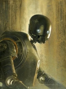 Star Wars Rogue One K-2SO Imperial Security Droid K2SO Painting Fine Art Giclée - Picture 1 of 5