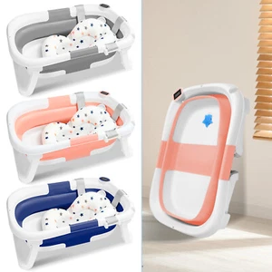 Baby Badewanne Sicher Kunststoff Anti-Rutsch Kleinkinder Babywanne Faltbare Tub - Bild 1 von 12