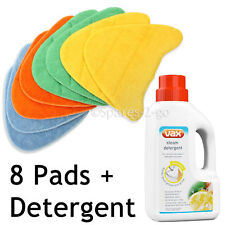 8 x Covers Pads for VAX Total Home Master 2 in 1 Steam Cleaner Mop + Detergent
