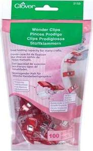 NIP Clover RED Wonder Clips 100 pieces Item #3159 FREE SHIPPING - Picture 1 of 1