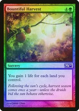 Bountiful Harvest FOIL Magic 2010 / M10 NM Green Common MAGIC CARD ABUGames