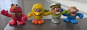 Hasbro Mr Potato Head SESAME ST Mini Elmo Big Bird Oscar Grouch +Parts - Picture 1 of 4
